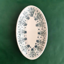 Load image into Gallery viewer, Oval Serving Plate 'Moresco Aquamarine'