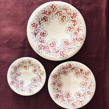 Load image into Gallery viewer, Wall Plates Collection Set of Three 'Umbrian Rose'
