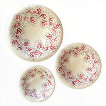 Load image into Gallery viewer, Wall Plates Collection Set of Three 'Umbrian Rose'
