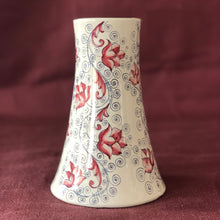 Load image into Gallery viewer, Maiolica Flower Vase 'Umbrian Rose'
