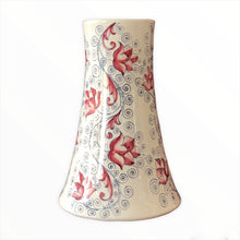 Load image into Gallery viewer, Maiolica Flower Vase 'Umbrian Rose'
