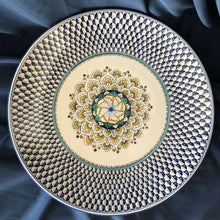 Carica l'immagine nel visualizzatore di Gallery, Large majolica wall plate Blue Fish Scale
