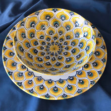 Load image into Gallery viewer, MiniMax dining set Yellow Peacock Feathers
