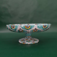 Carica l'immagine nel visualizzatore di Gallery, Fruit and Cake Stand  'Green Peacock Feather'
