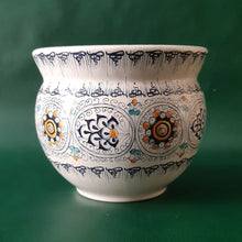Load image into Gallery viewer, handmade ceramics maiolica pottery flower pot 

